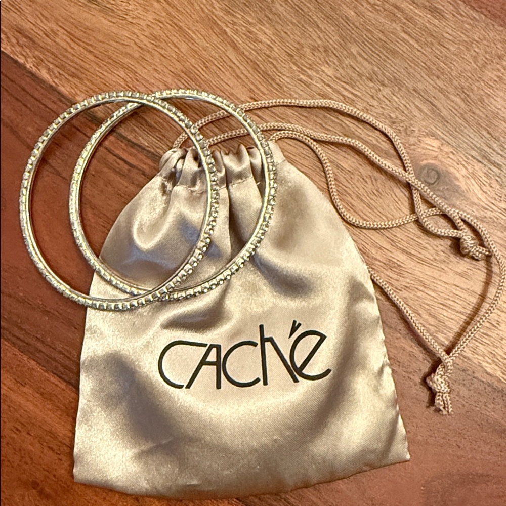 Cache Sparkling Silver Bangles - image 2